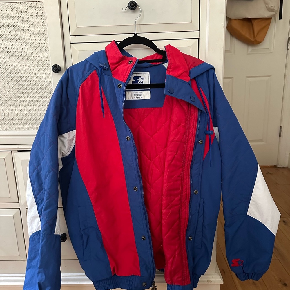 NY Rangers Hockey Puffer Bomber Jacket (Starter)